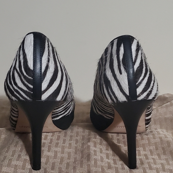 White House Black Market zebra striped print (calf hair) stiletto - Picture 4 of 6